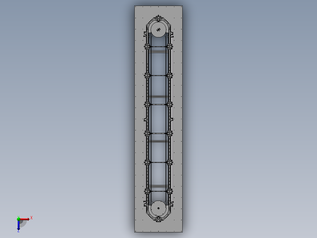 环形导轨3D图纸 H798俯视图