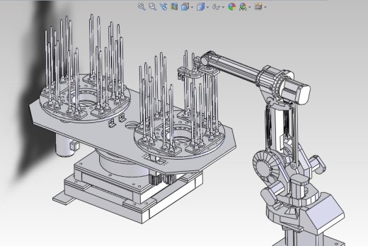机器人自动上料装置3D图纸H900 非标自动化设备3D图纸3D模型缩略图