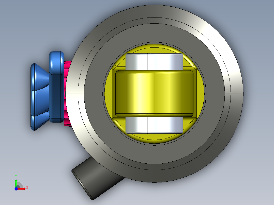 SX4180重型载重车减振器设计毕业设计前视图