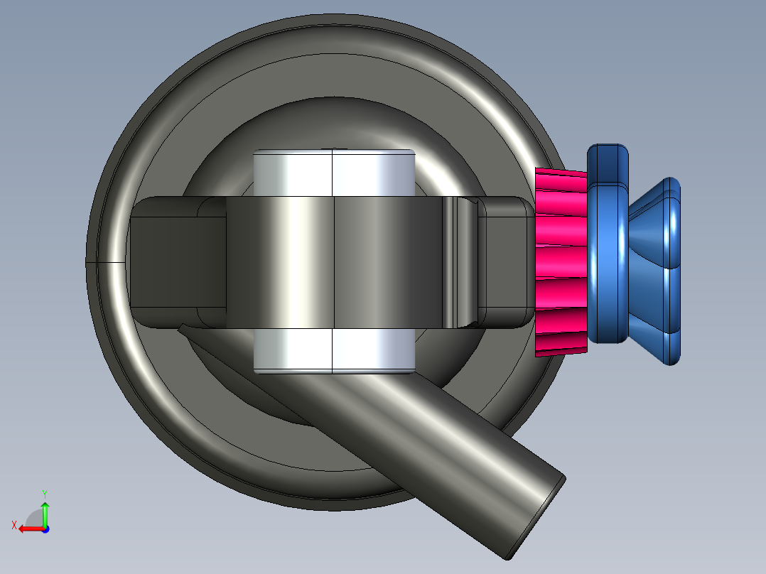 SX4180重型载重车减振器设计毕业设计后视图
