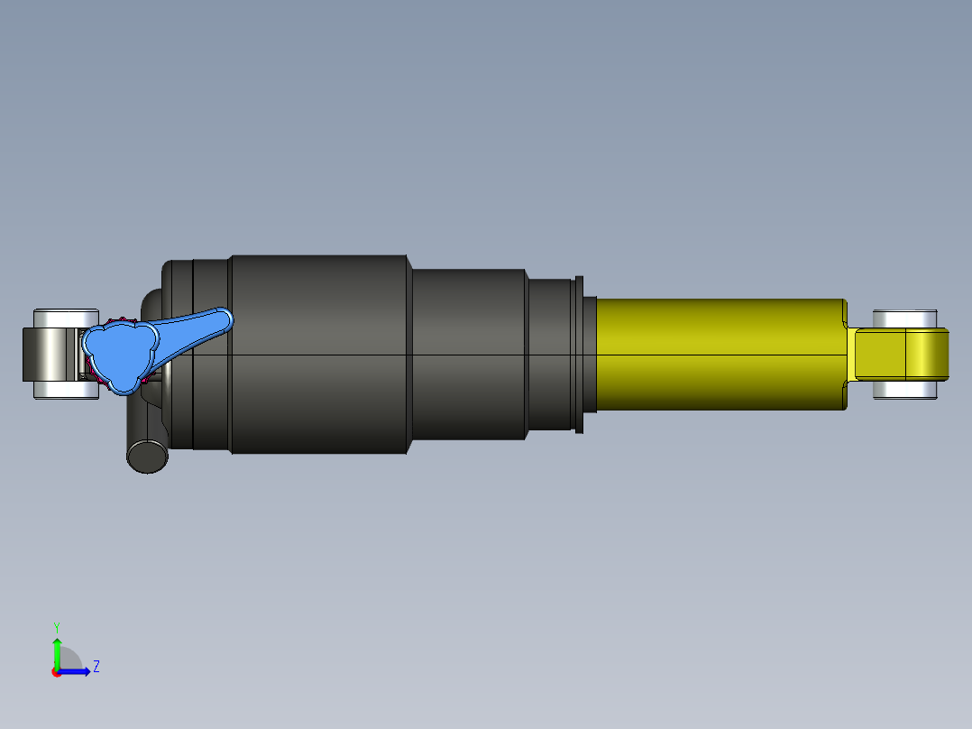 SX4180重型载重车减振器设计毕业设计左视图