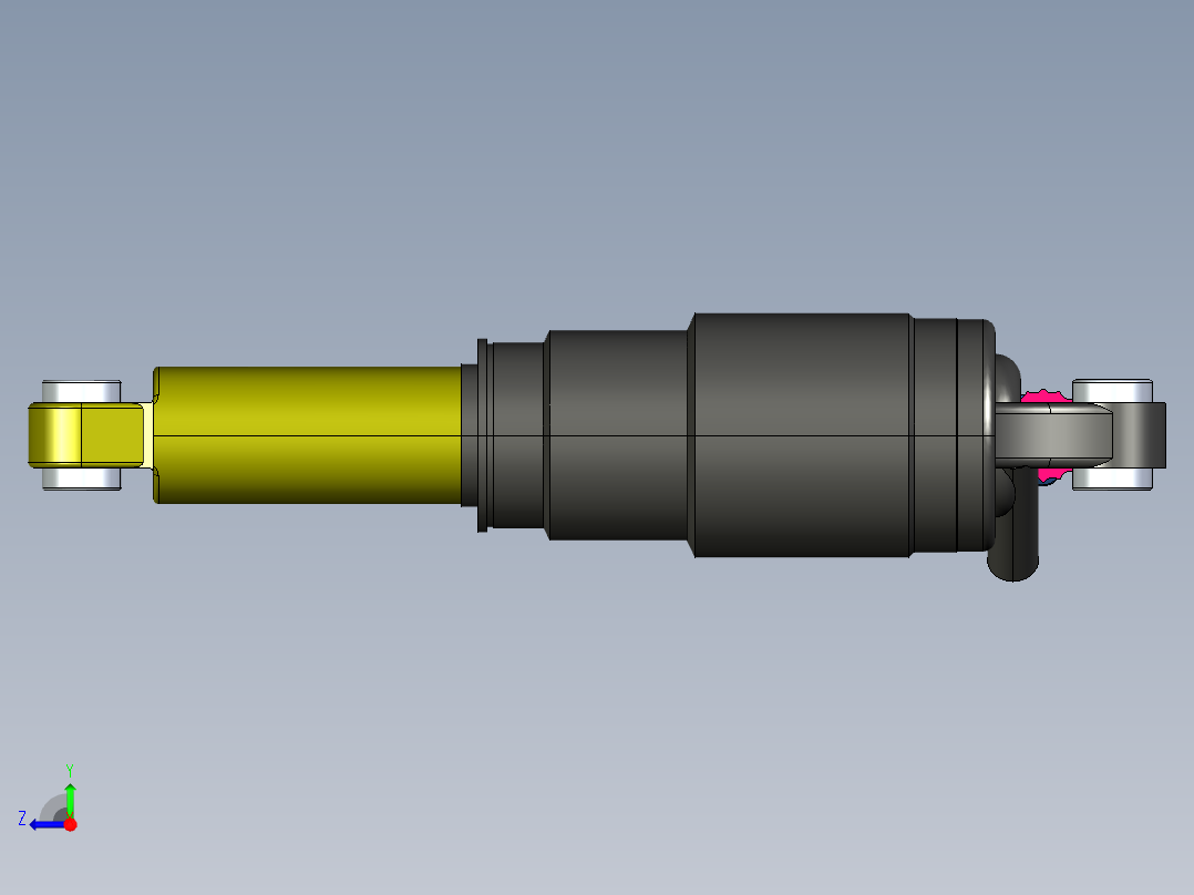 SX4180重型载重车减振器设计毕业设计右视图