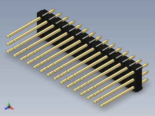 彩色公头100mil（2.54mm）系列-DS1021_black_3x15p_100mil_Type5_rev1.0