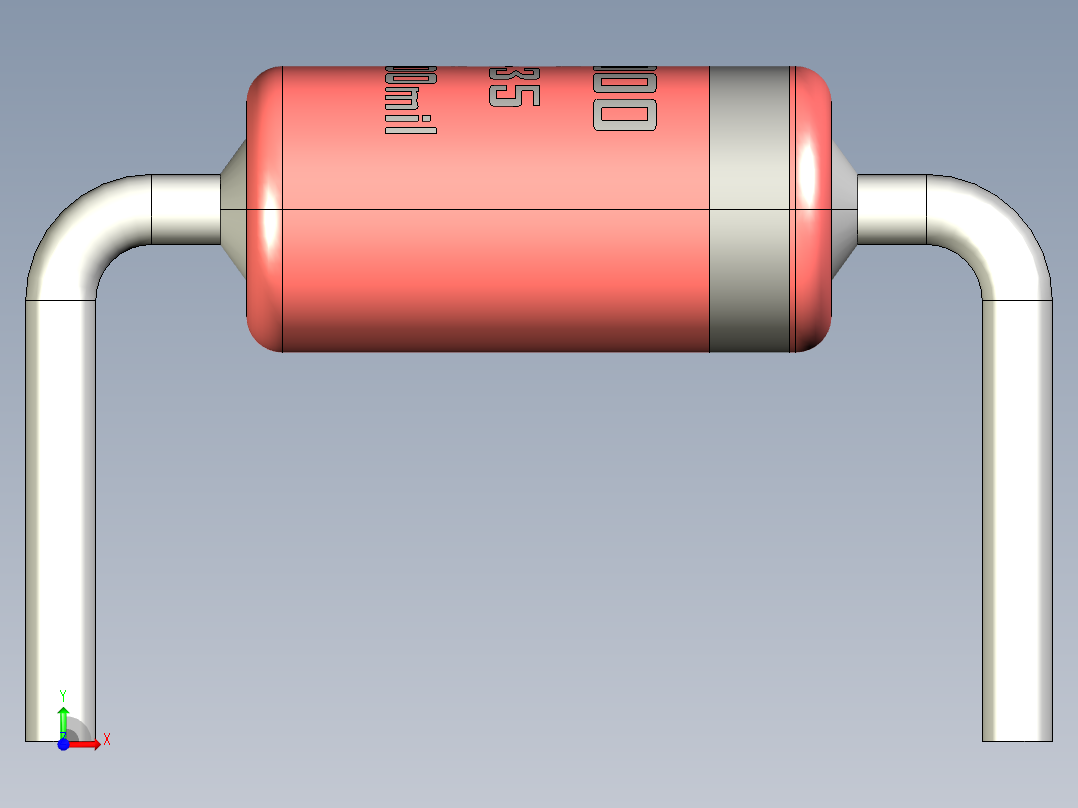轴向二极管-DO-35_Max_300mil_rev1.1前视图