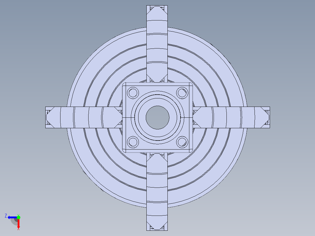 车床固定架模型图