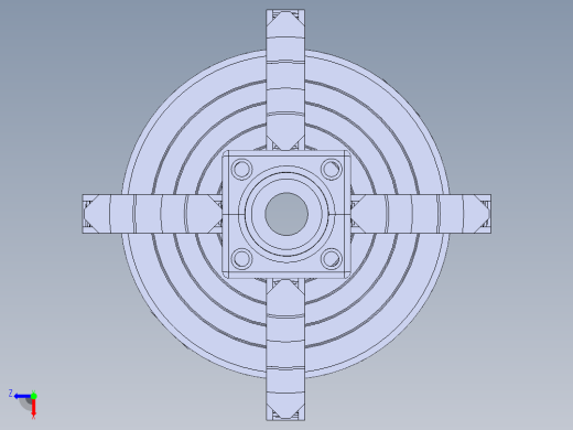 车床固定架模型图