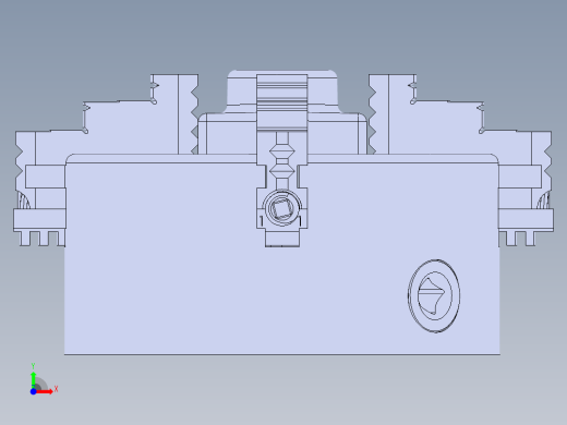 车床固定架模型图前视缩略图