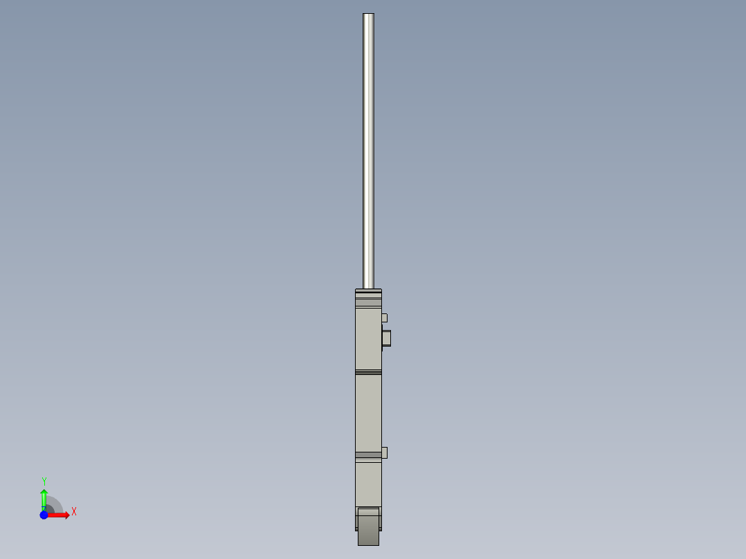 基恩士LV-12SA(P)_kc图纸模型前视图