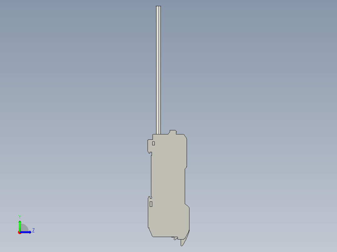 基恩士LV-12SA(P)_kc图纸模型左视图