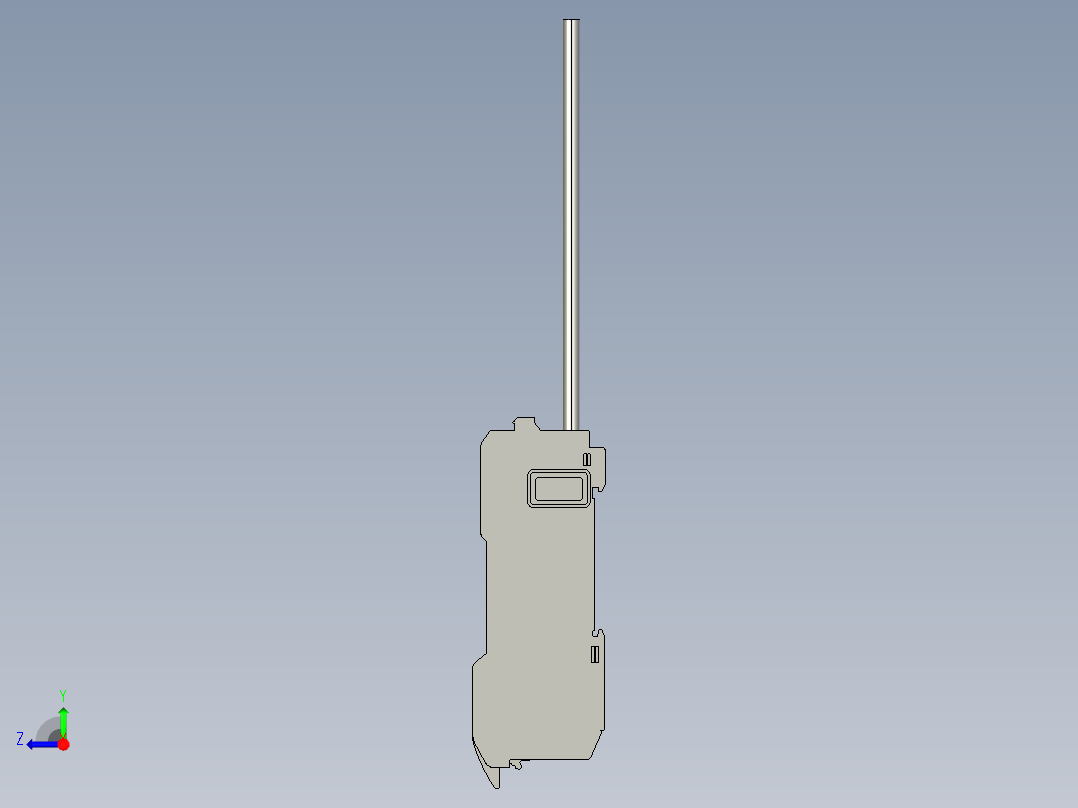 基恩士LV-12SA(P)_kc图纸模型右视图