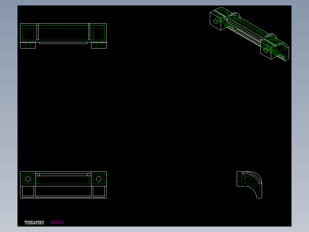 人體工學型安全把手ESP(B)-2D多系列多零件图纸模型