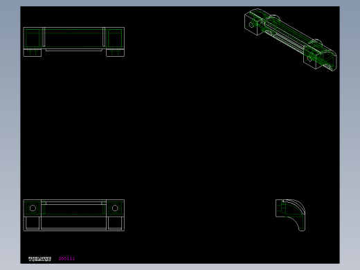 人體工學型安全把手ESP(B)-2D多系列多零件图纸模型