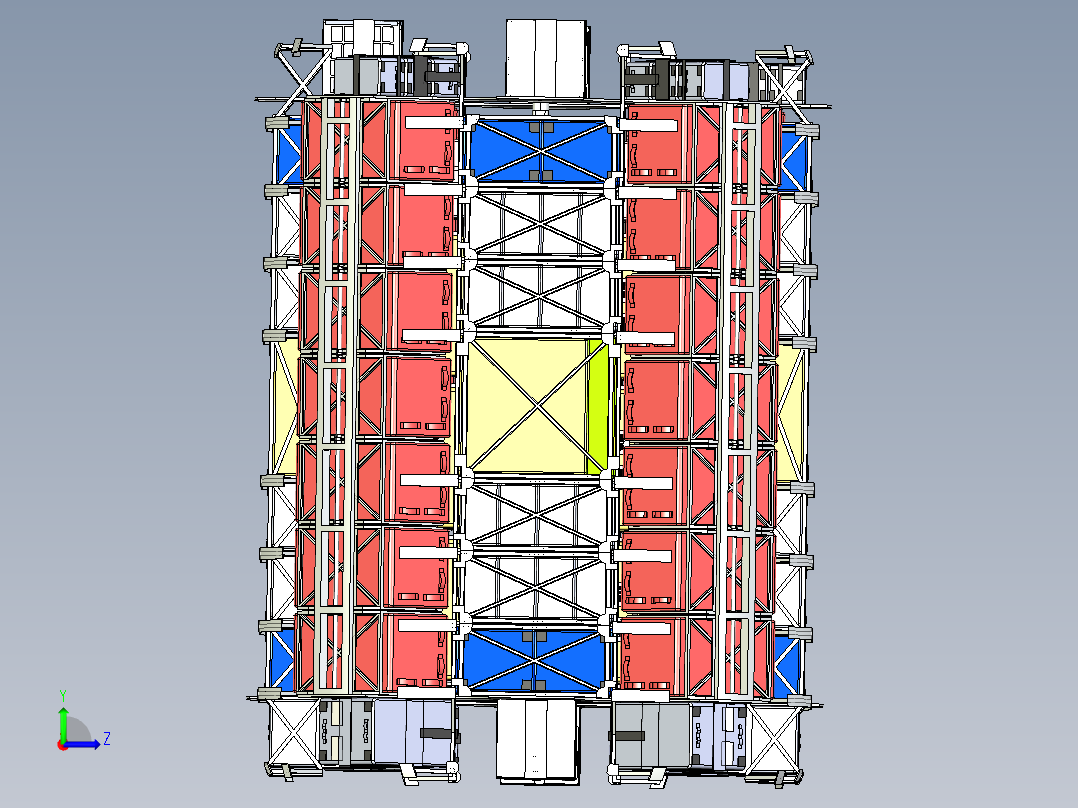 太空通道货物包装储存机构1左视图