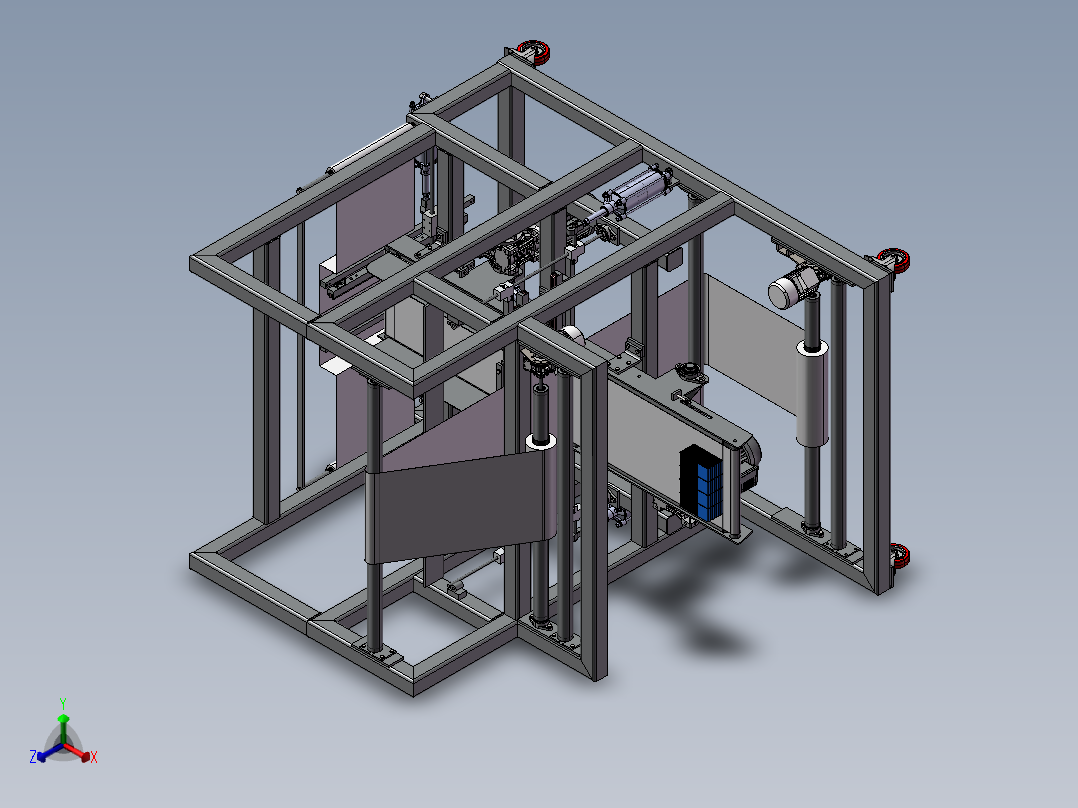 Fardeleuse Automatique自动捆扎机正等轴测图