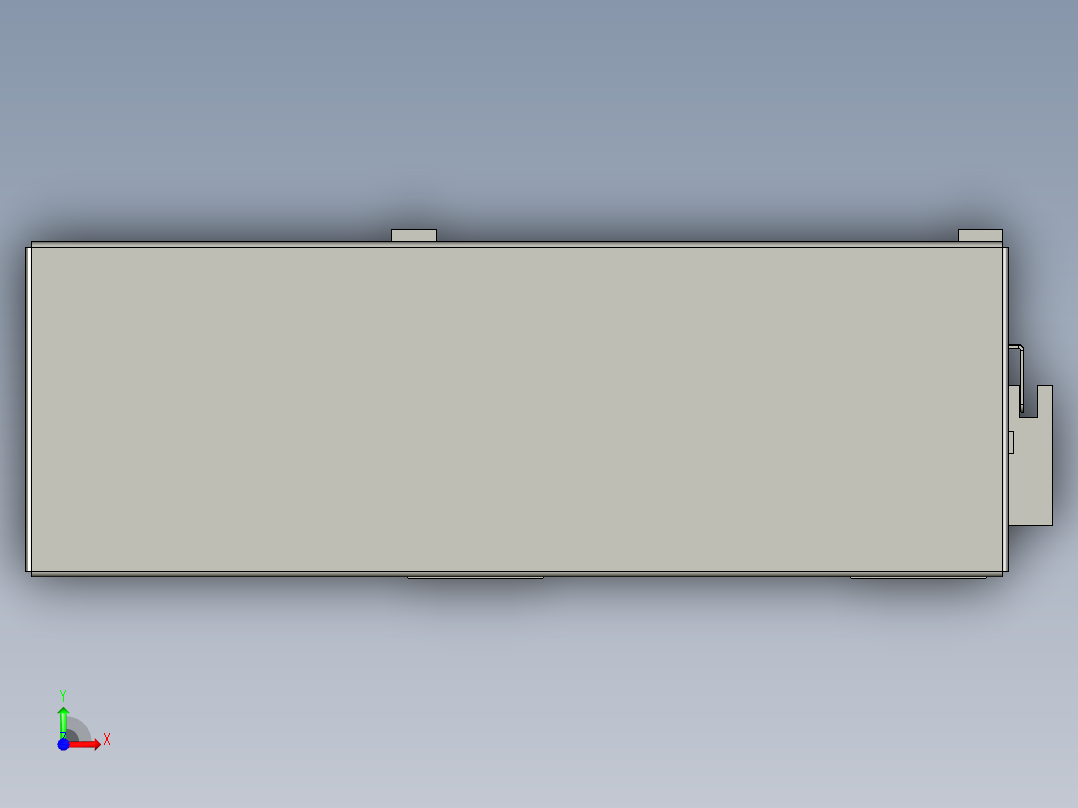 直线模组LHA170-S350-R设计图纸前视图