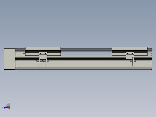 直线模组LHA170-S350-R设计图纸右视缩略图