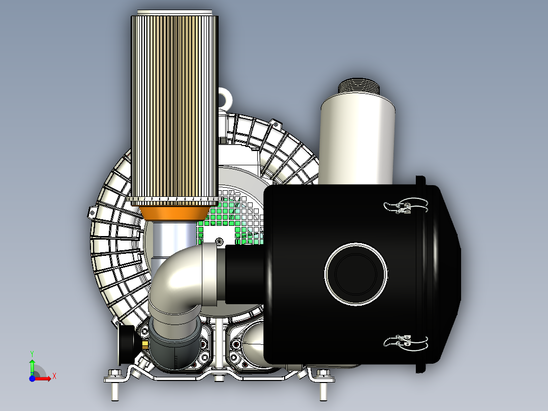 真空鼓风机前视图
