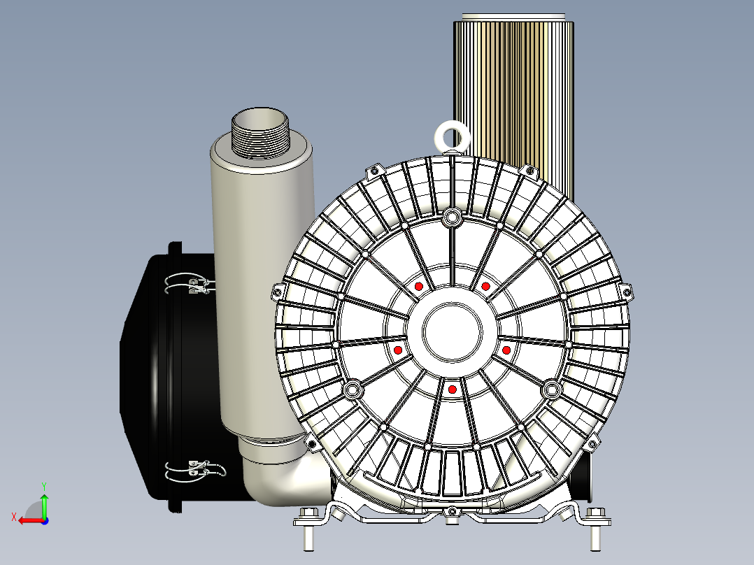 真空鼓风机后视图