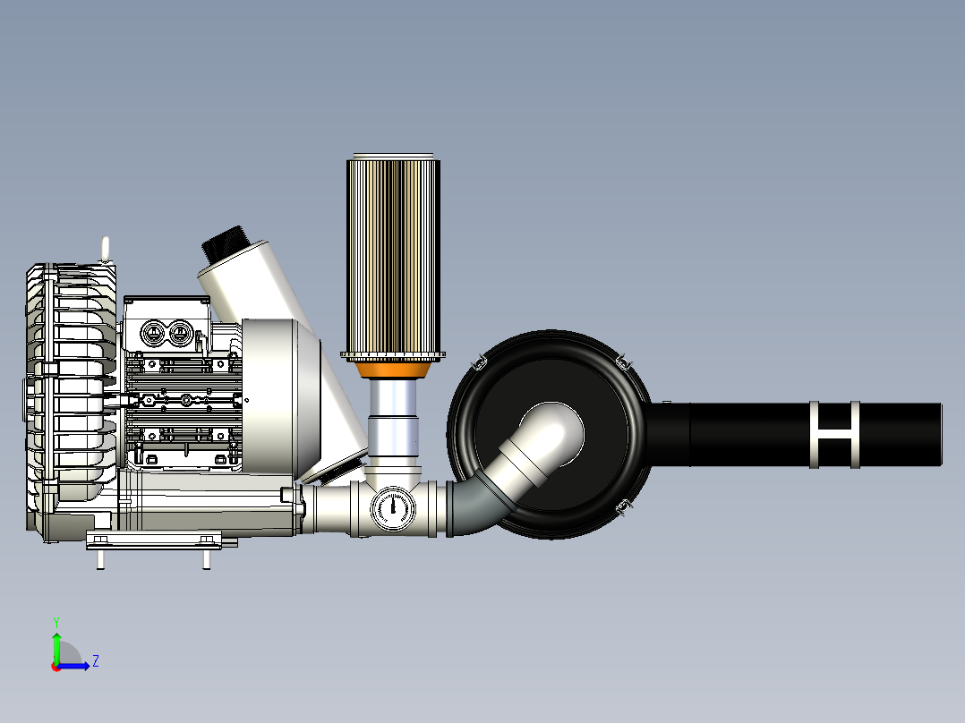 真空鼓风机左视图