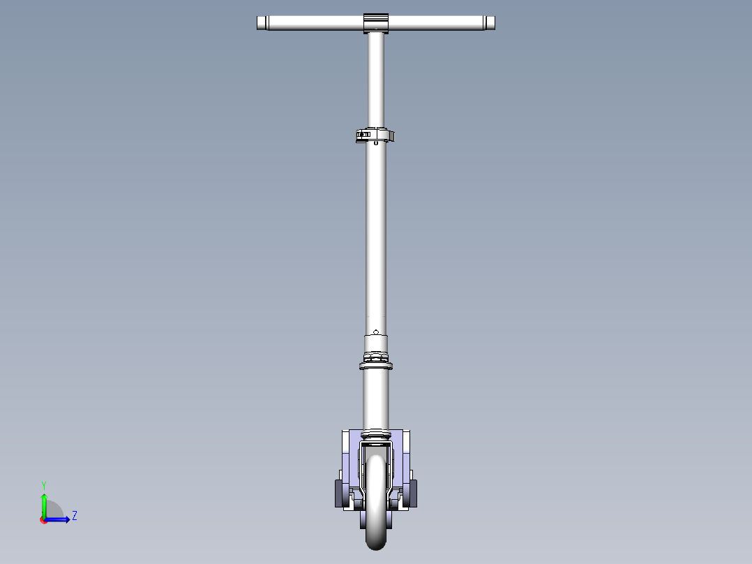 儿童电动滑板车左视图