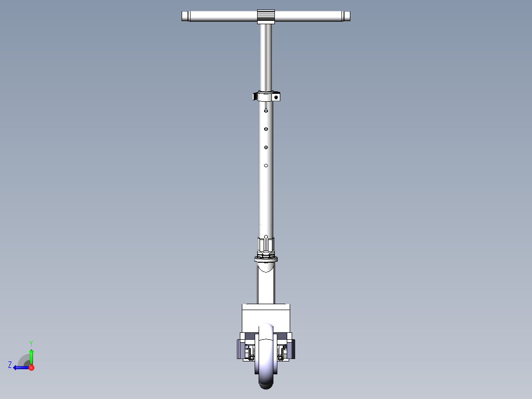 儿童电动滑板车右视图