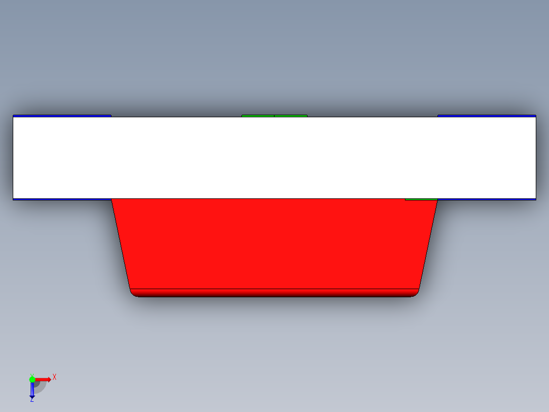 表面贴装芯片LED 3.2x1.6mm毫米俯视图