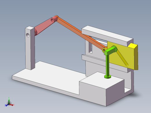 摇杆滑轨压料机构-1