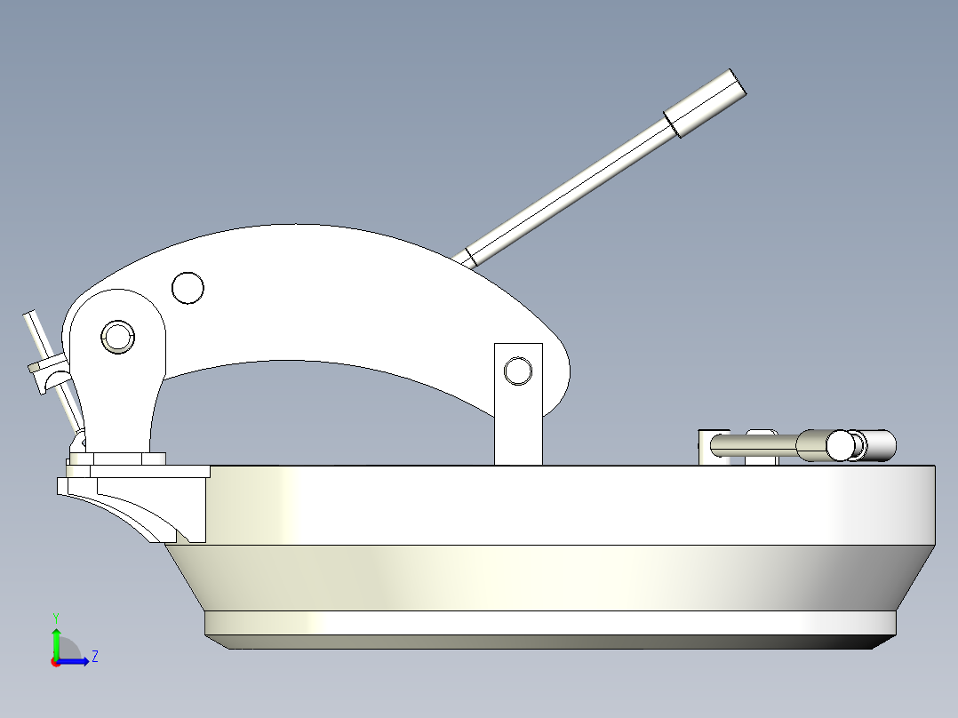储罐盖子密封结构左视图