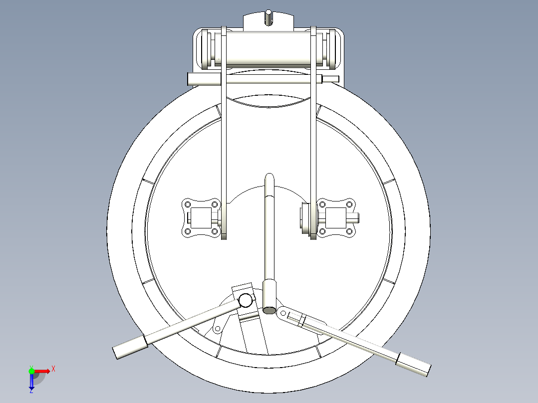 储罐盖子密封结构俯视图