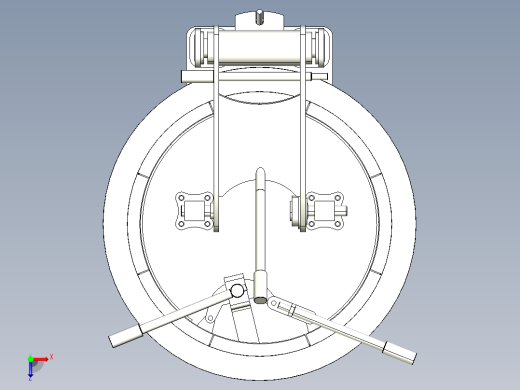 储罐盖子密封结构俯视缩略图