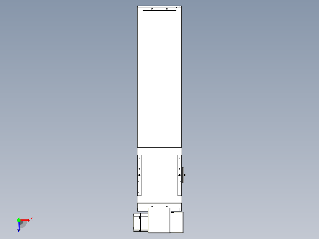 同步带全封闭直线模组TPA-HCB-14D-120-L400-RP-C-P40-N3俯视图