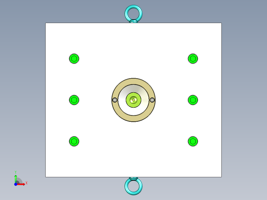 UG铸造模具前视图