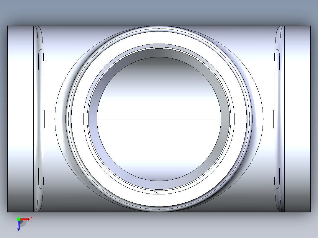 船舶管路系统S23A_SeaDrainPLUS_CleanOutTee-SxSxFPT_37E161103_3in Sea Drain Plus - Cleanout Tee- SxSxFPT俯视图