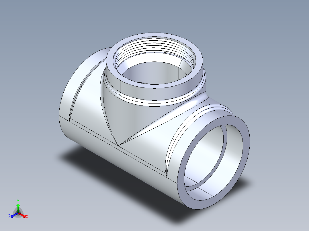 船舶管路系统S23A_SeaDrainPLUS_CleanOutTee-SxSxFPT_37E161103_3in Sea Drain Plus - Cleanout Tee- SxSxFPT正等轴测图