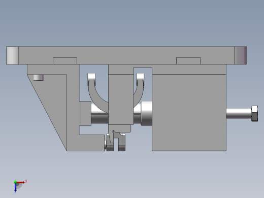 CA1340自动车床杠杆三加工工艺及铣8mm槽夹具设计【含三SolidWorks】俯视缩略图