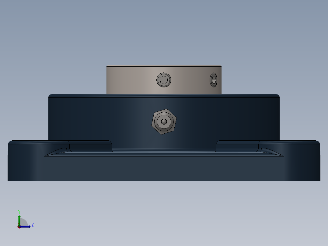 UCF206轴承座左视图