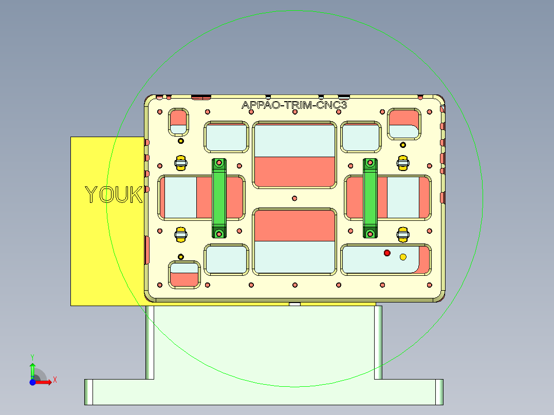 AAPA0-TRIM-笔记本CNC工装夹具三维模型CNC3-20150303前视图