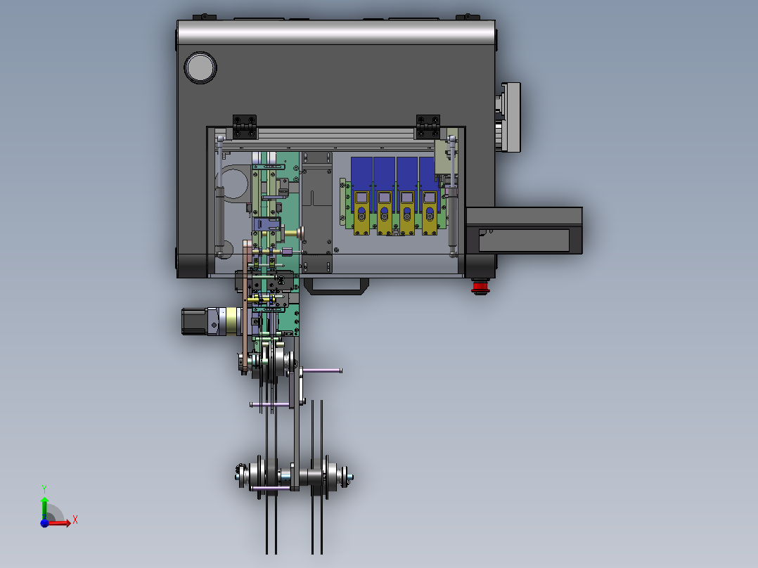 编带烧录机sw20可编辑前视图
