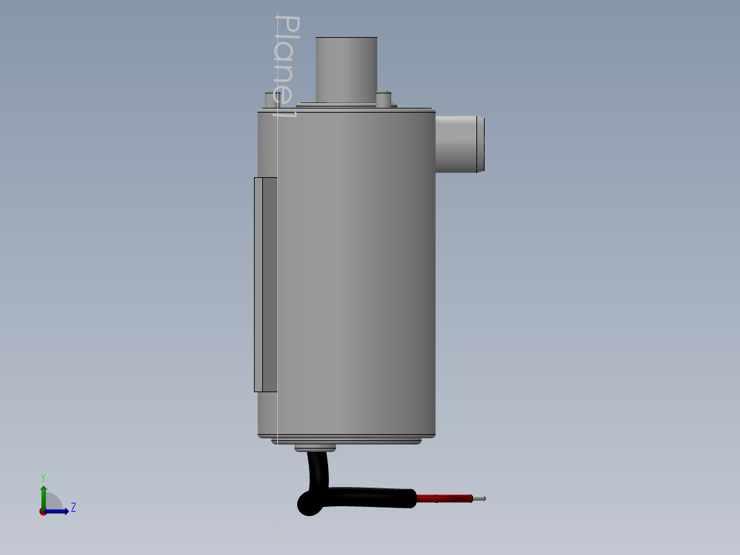 鱼缸抽水泵左视图