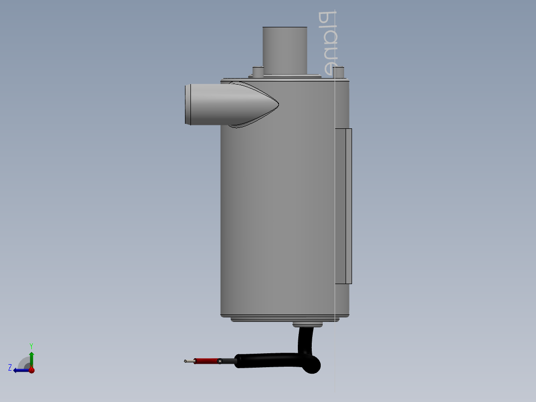 鱼缸抽水泵右视图