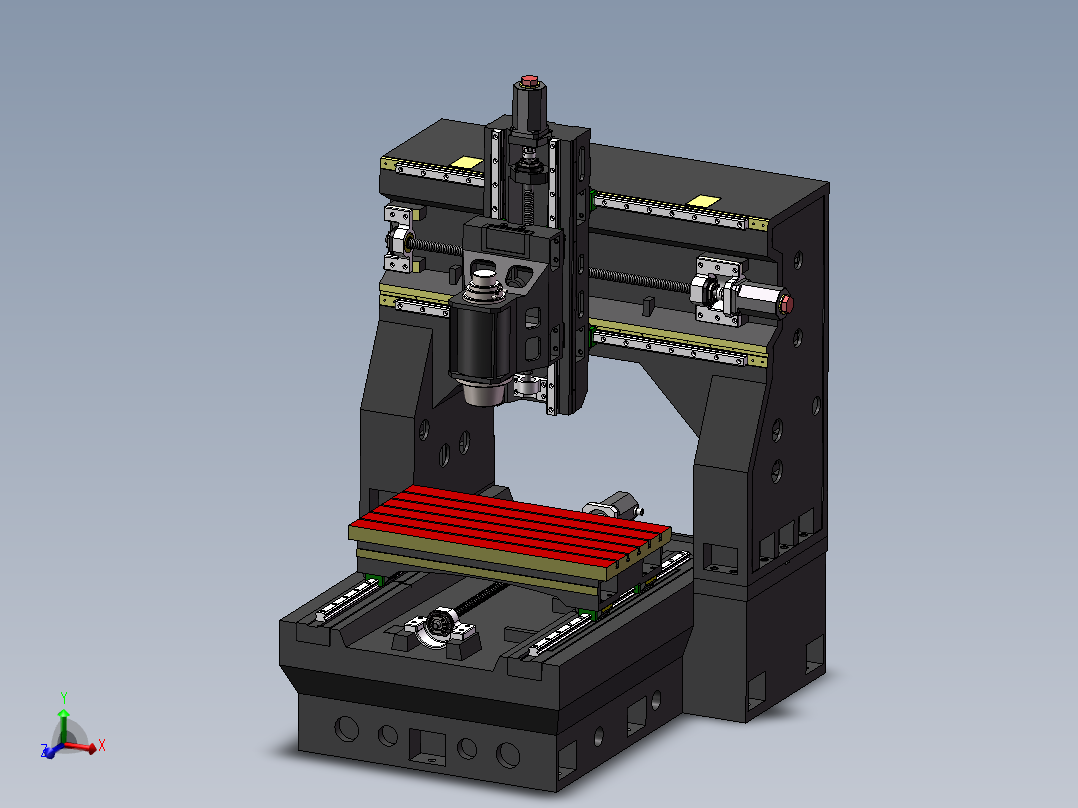 铣床、1200X600小型龙门数控铣床3D模型