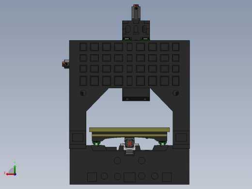 铣床、1200X600小型龙门数控铣床3D模型后视缩略图