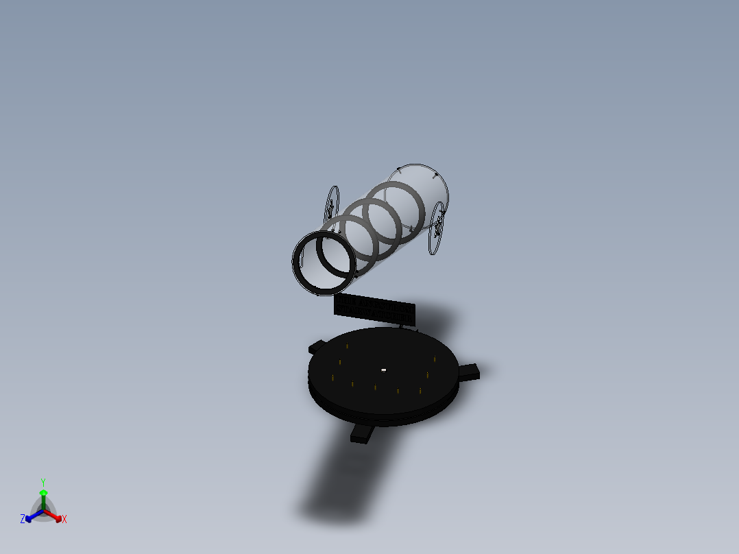 望远镜(23)正等轴测图