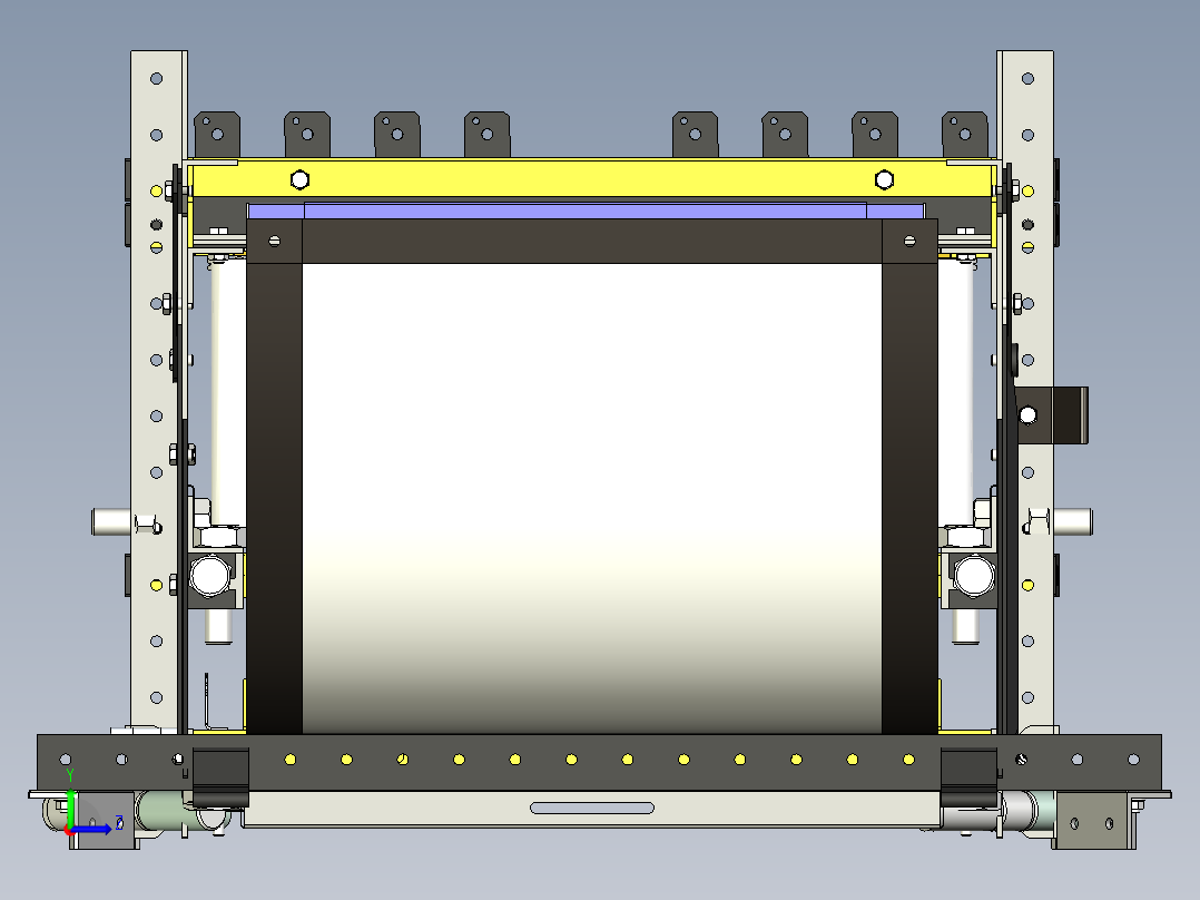 YC-4380 卫星天线反射面自动成型机左视图