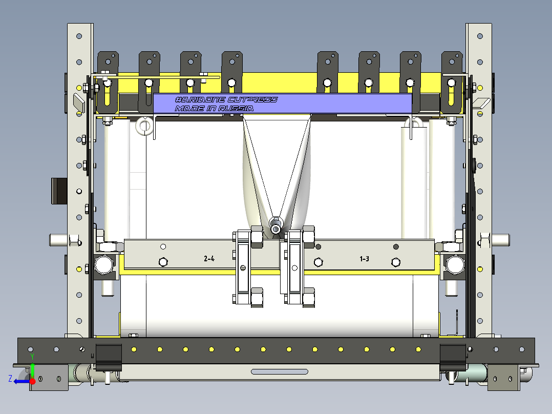 YC-4380 卫星天线反射面自动成型机右视图