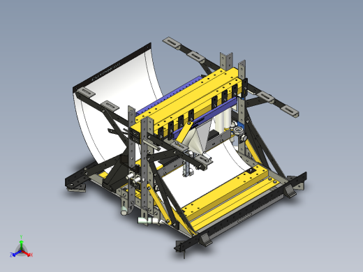 YC-4380 卫星天线反射面自动成型机正等轴测缩略图