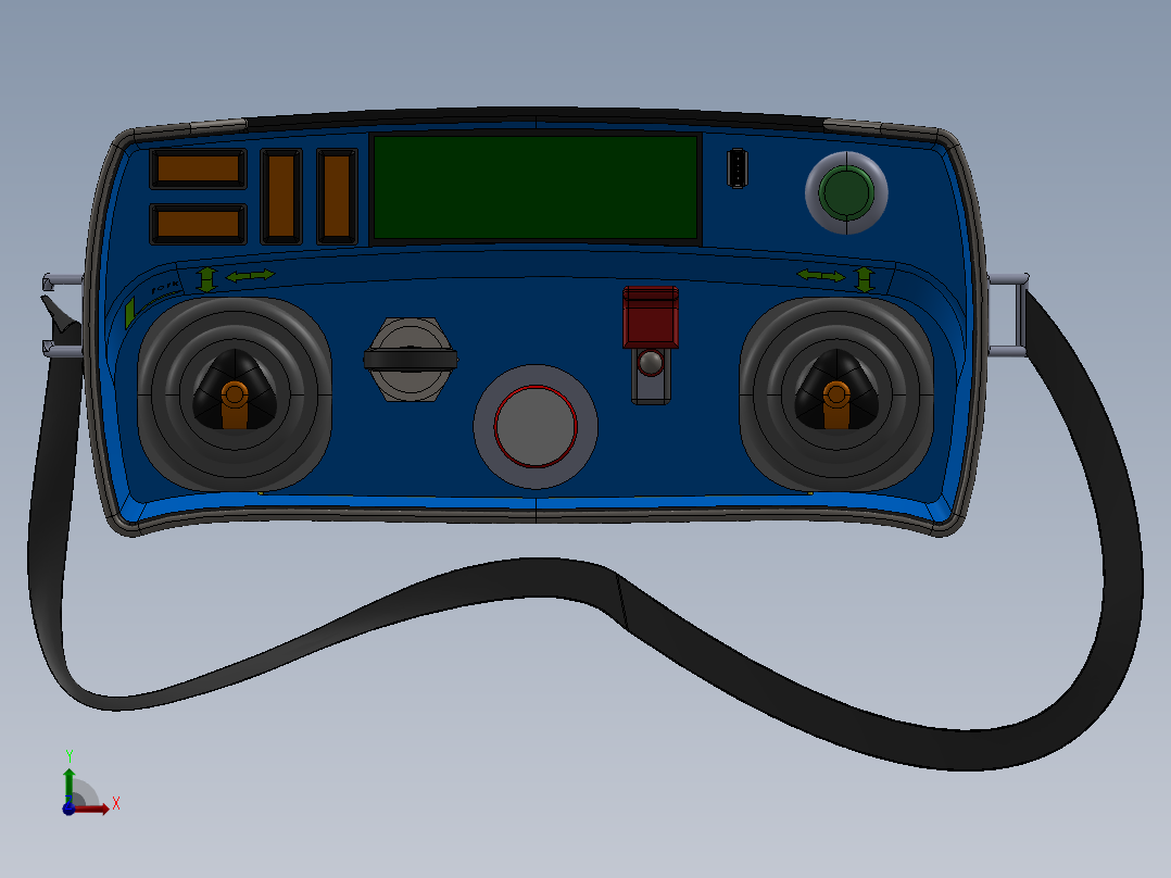 控制屏、屏幕(15)前视图