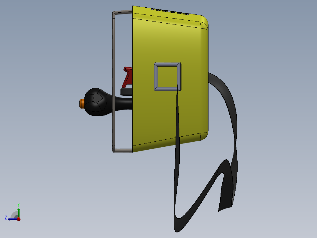 控制屏、屏幕(15)右视图