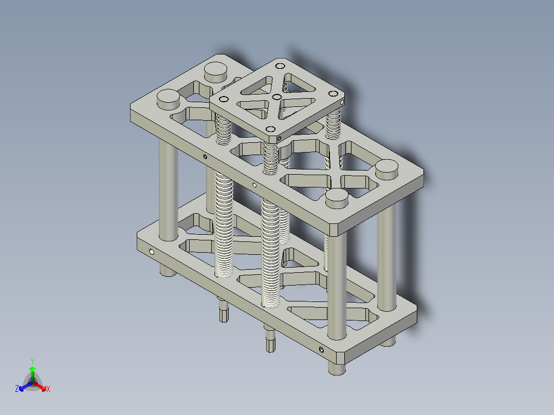 注塑预埋螺母治具主视图
