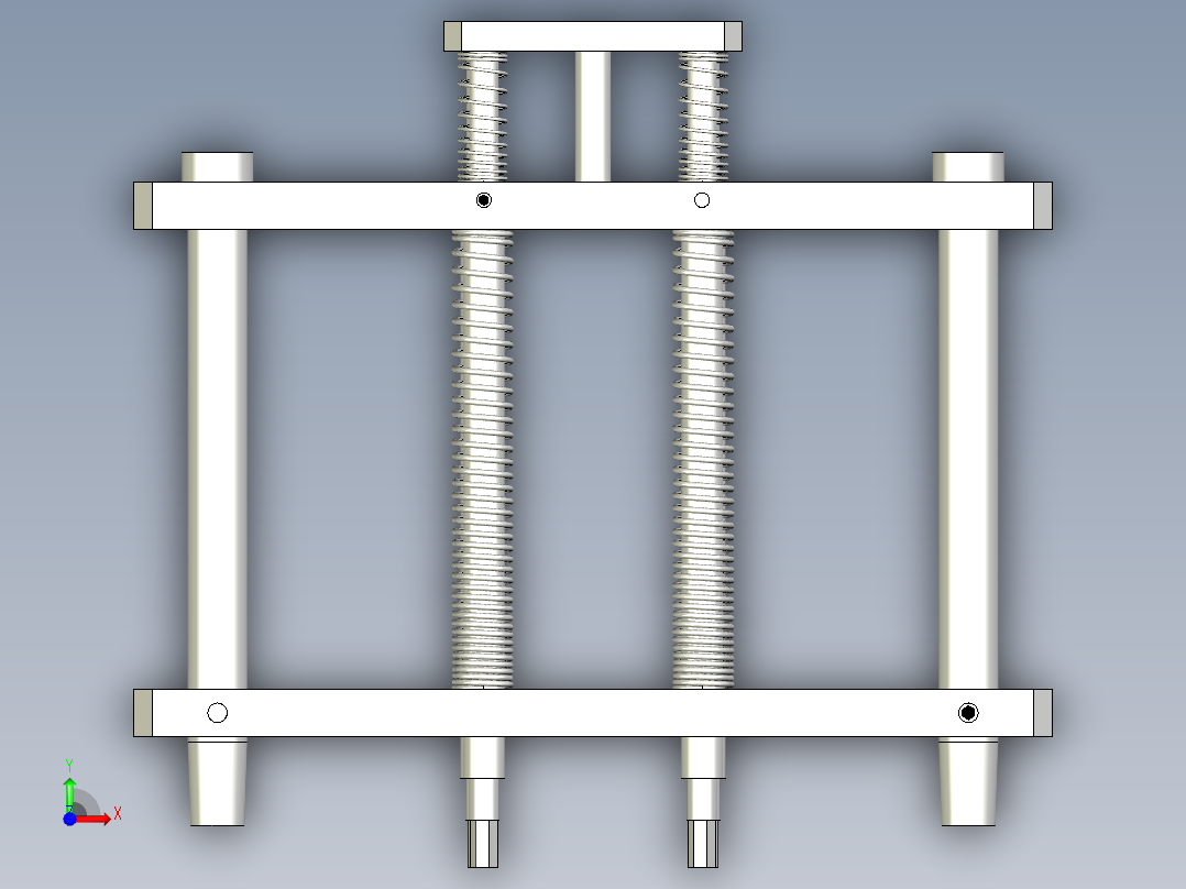 注塑预埋螺母治具前视图